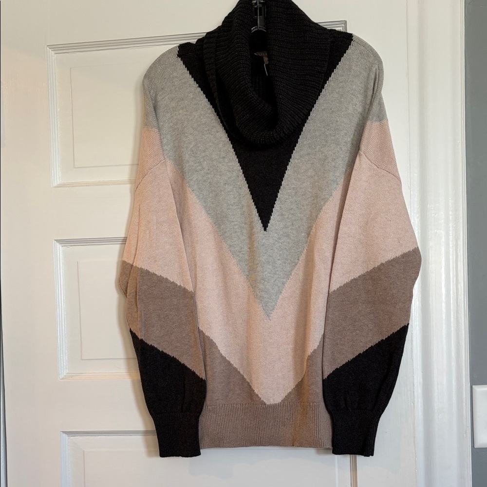Lilla P Multitone Cowl Neck Sweater